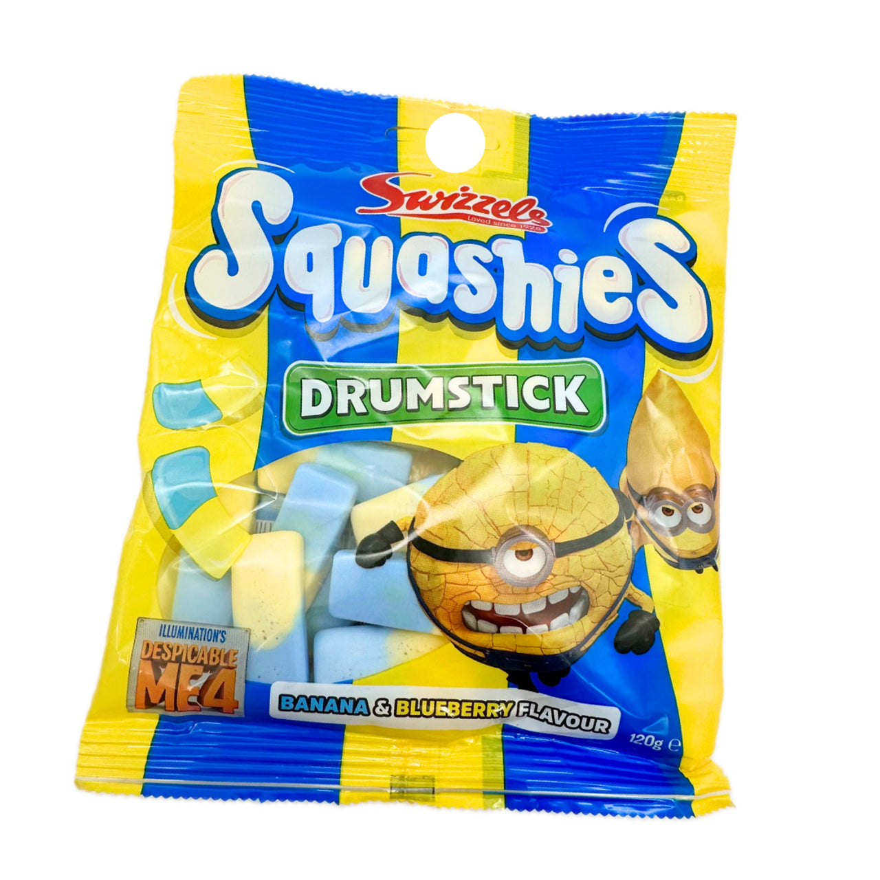 Swizzles Squashies Minions Banana and Blueberry 120g - 12ct