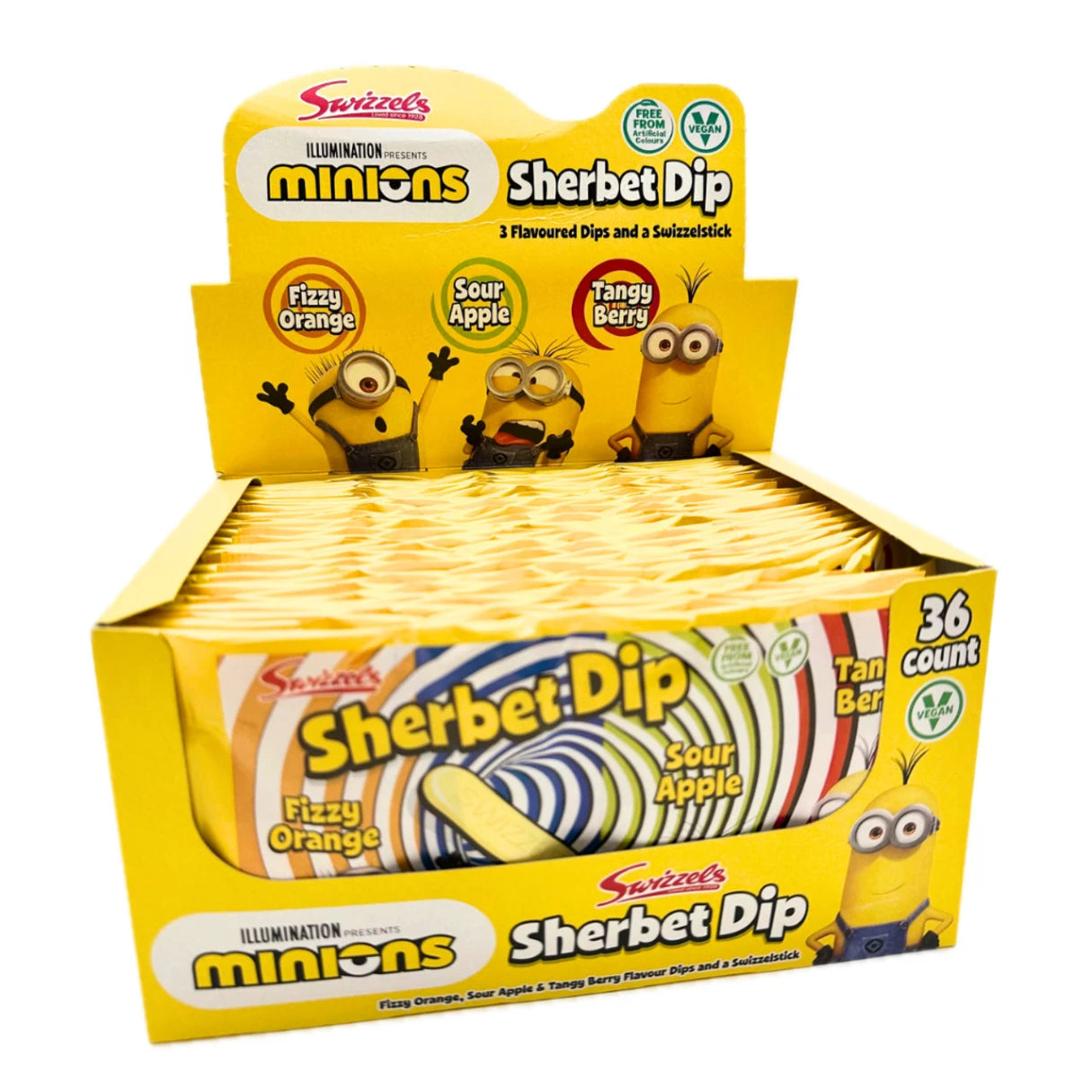 Swizzles Minions Sherbet Dip - 36ct