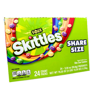 Skittles Sour Candy Share Size 3.3oz - 24ct