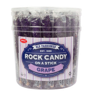 Espeez Rock Candy Sticks Purple Grape Jar 0.8oz - 36ct