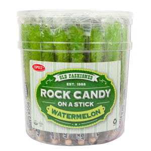 Espeez Rock Candy Sticks Light Green Watermelon Jar 0.8oz - 36ct