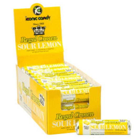 Regal Crown Sour Lemon Rolls 1.01oz (UK) - 24ct