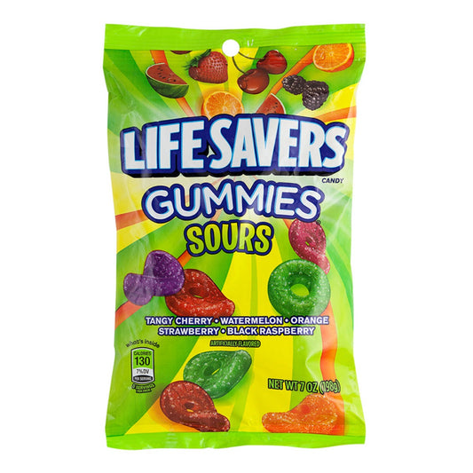 Life Savers Gummies Sour Bag 7oz - 12ct