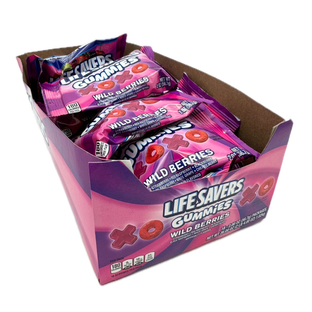 Life Savers Wild Berries Gummy Xs and Os  2oz - 18ct