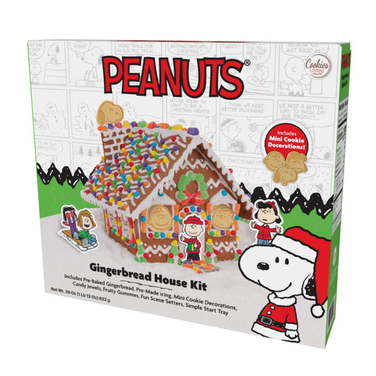 Peanuts Gingerbread House Kit 29oz - 6ct