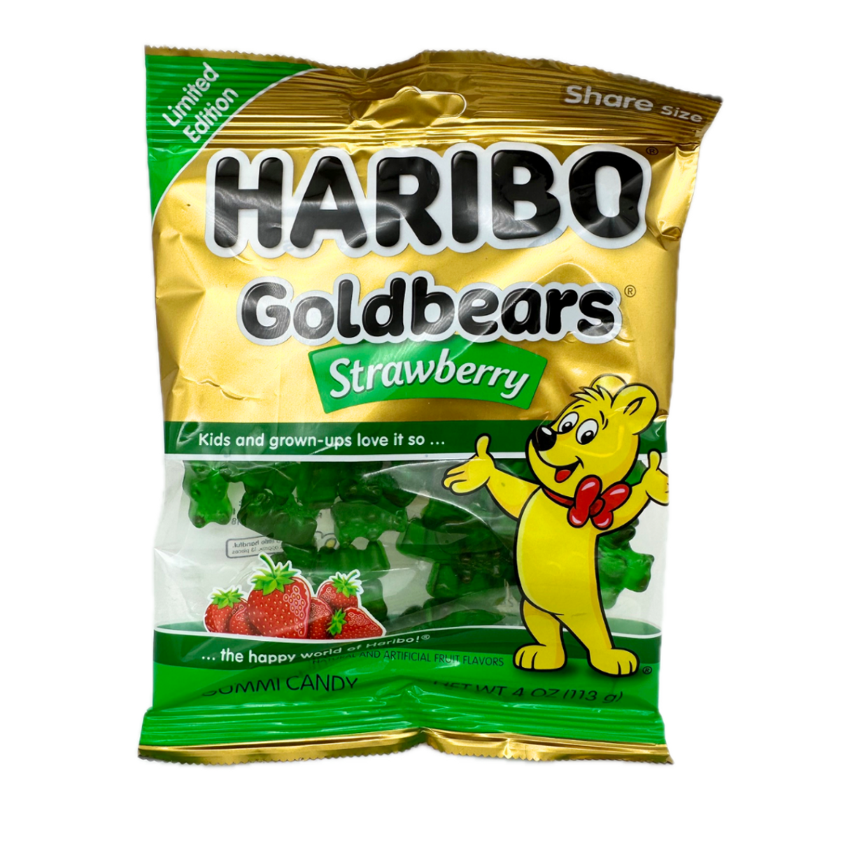 Haribo Strawberry Goldbears Gummi Bears  4oz - 12ct