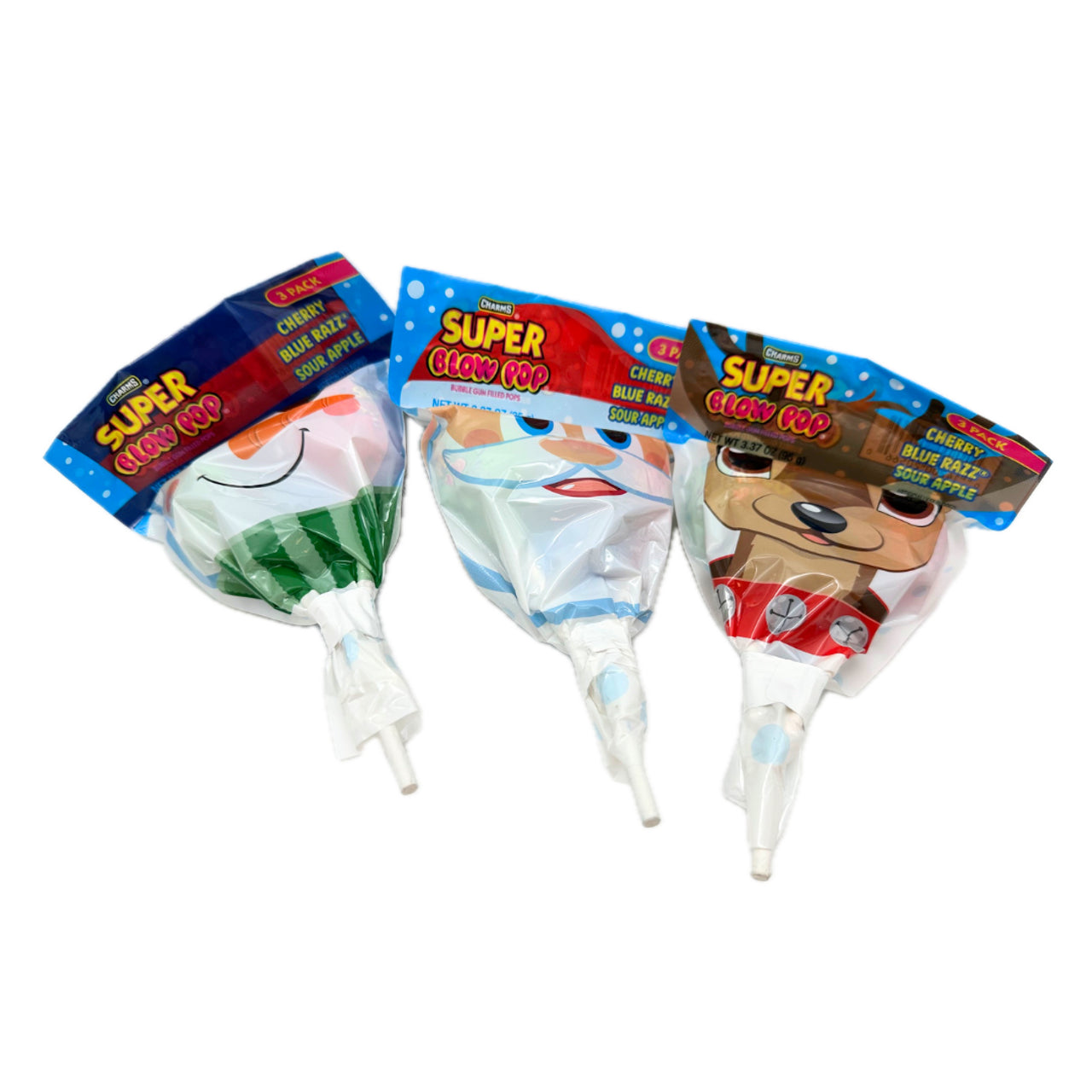 Charms Super Blow Pops - 3pk / 12ct