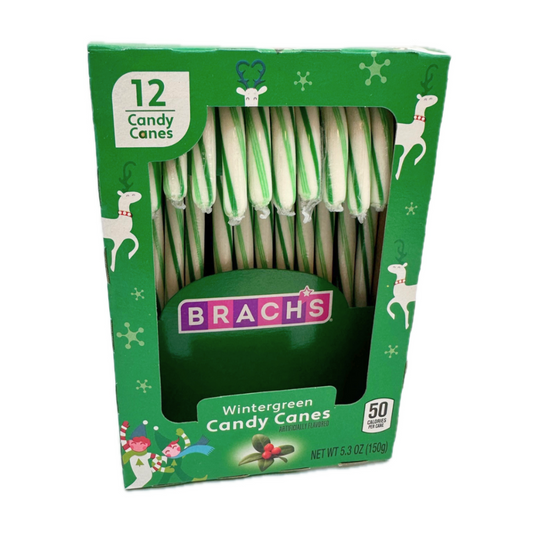 Brach's Wintergreen Candy Canes 5.3oz - 12ct