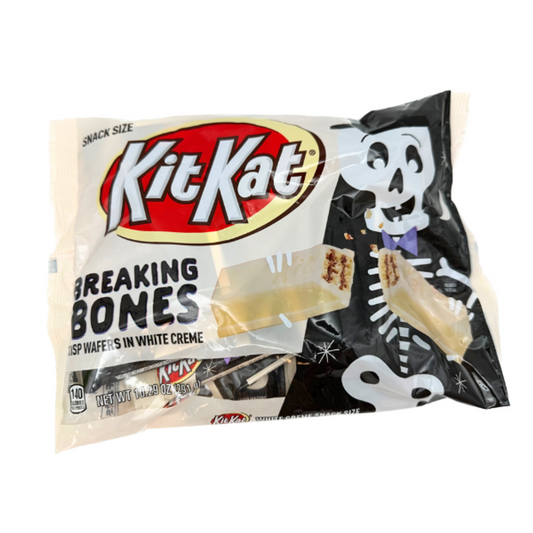 Kit Kat Breaking Bones White Creme Snack Size Candy Bars 10.2oz - 12ct