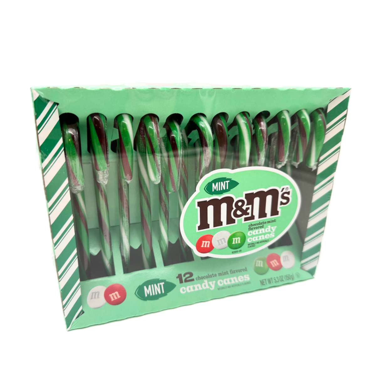 M&M's Chocolate Mint Candy Canes 5.3oz - 12ct