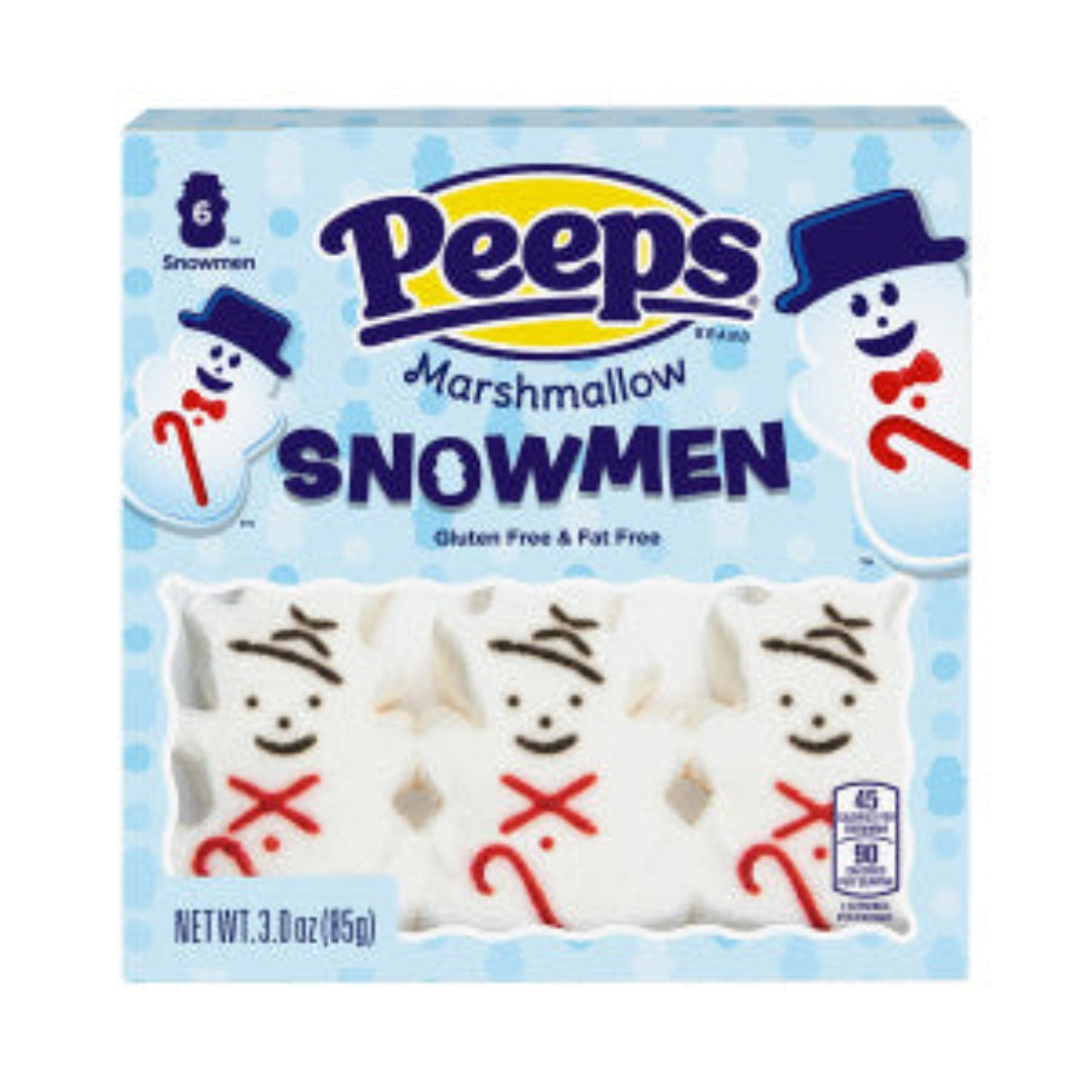 Peeps Snowmen 6pc 3oz - 12ct