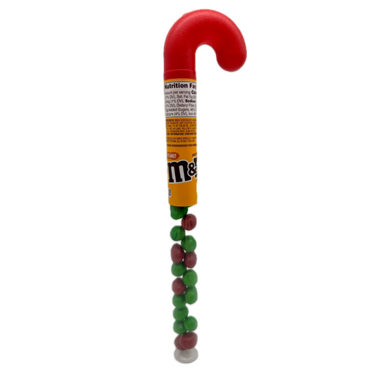 Peanut M&M's Filled Candy Cane 1.74oz - 12ct