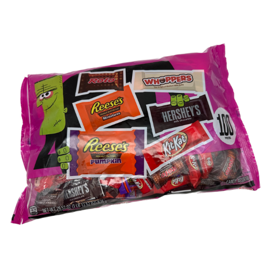 Hershey's 100 Piece Halloween Candy Assortment Bag 29.52oz -  6ct