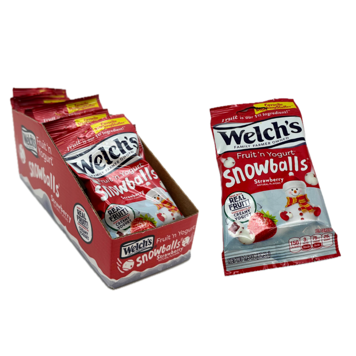 Welch's Strawberry Fruit & Yougurt Snowballs 1.5oz - 12ct