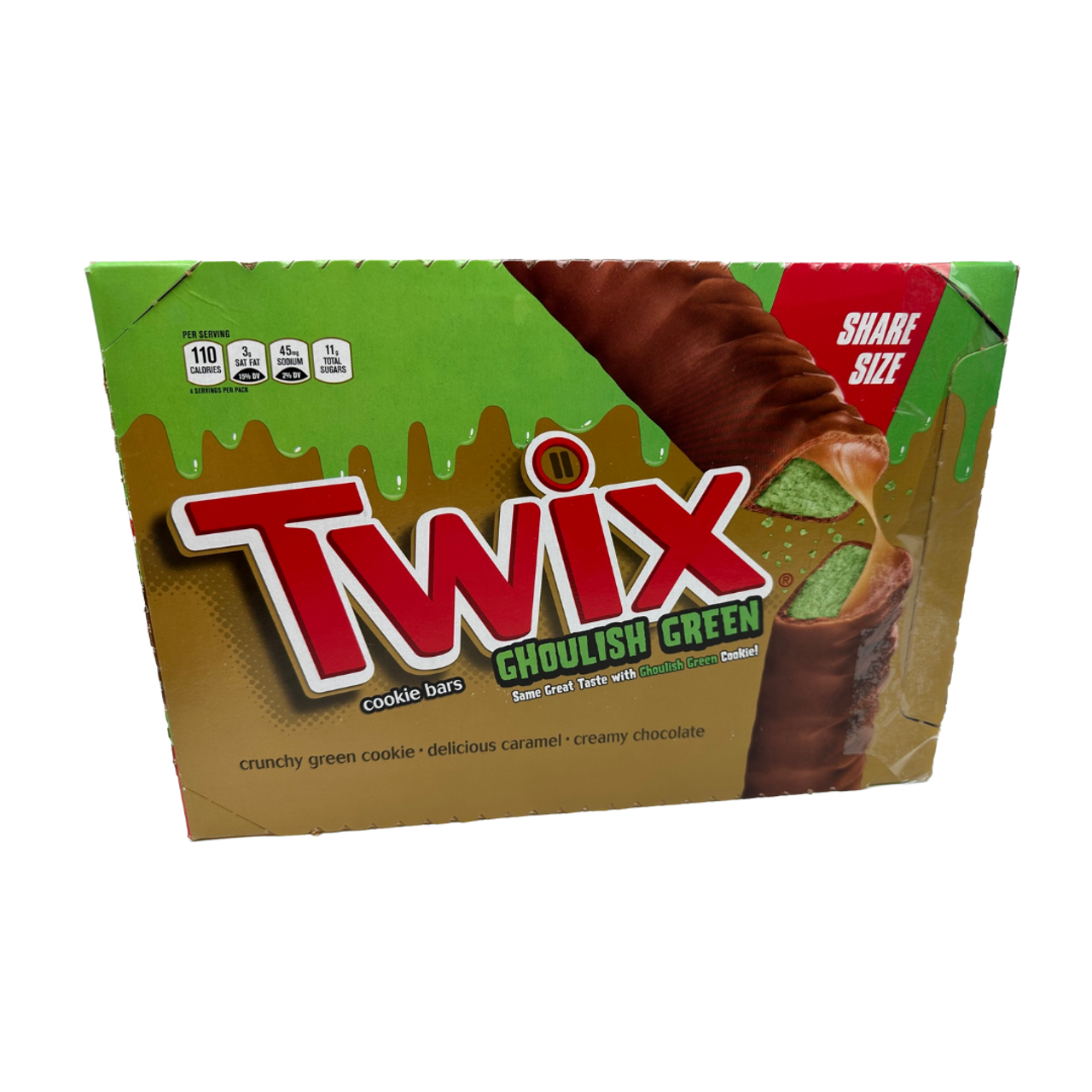 Twix Ghoulish Green Cookie Bars - 24pc