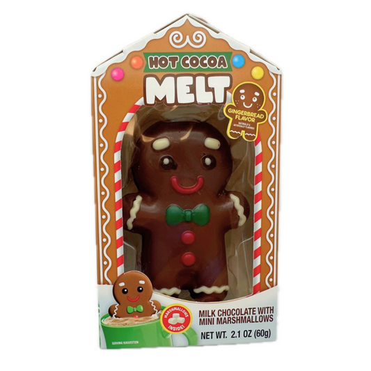 Gingerbread Man Hot Cocoa Melting Chocolate Bomb   2.1oz - 12ct