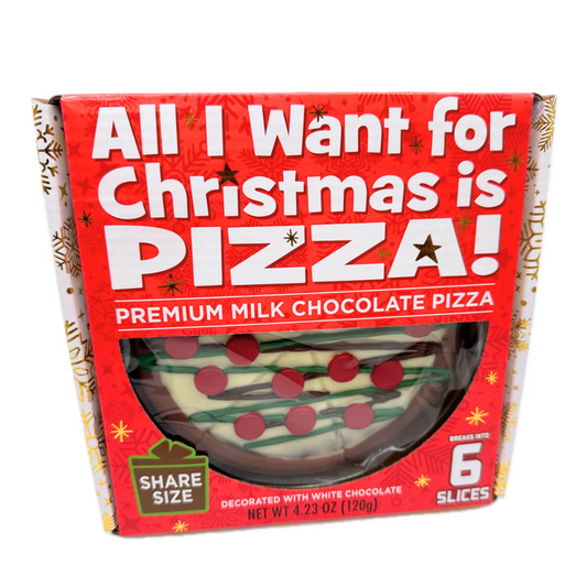 All I Want for Christmas Premium Milk Chocolate Pizza  4.23oz - 12ct
