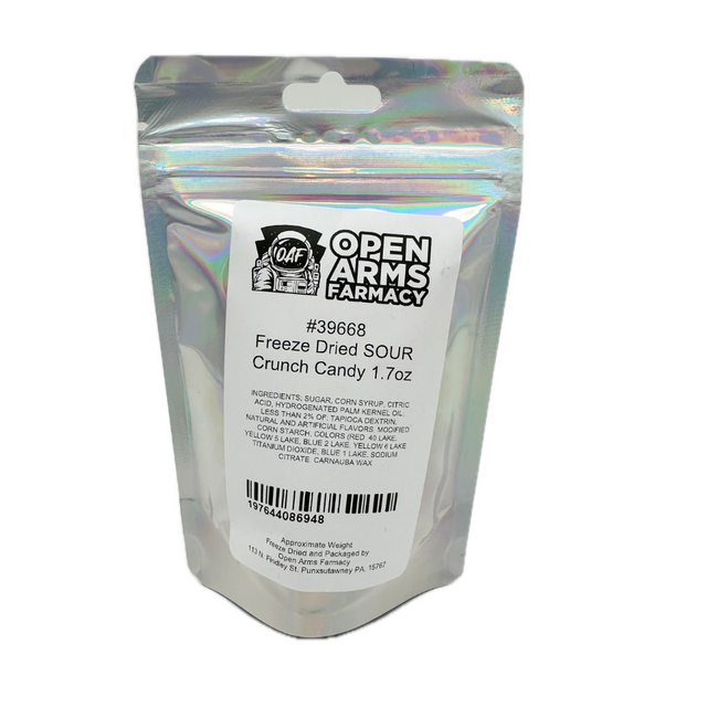 Open Arms Farmacy Freeze Dried Crunch Candy Sour 1.7oz - 12ct