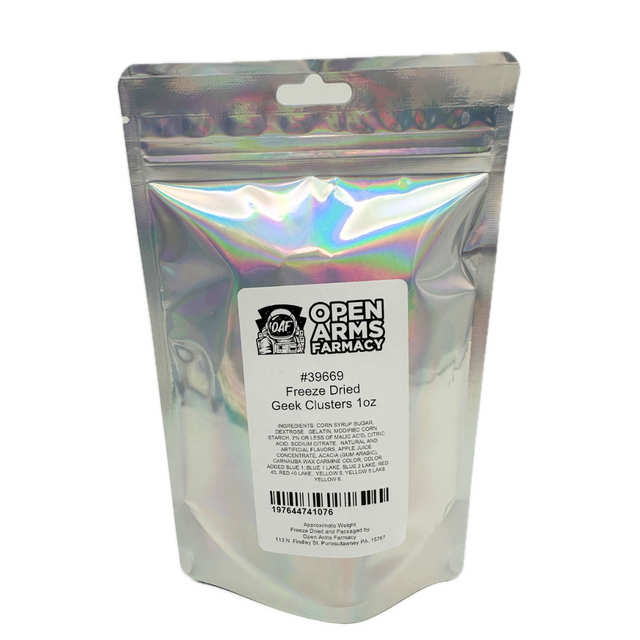 Open Arms Farmacy Freeze Dried Geek Clusters  1oz - 12ct