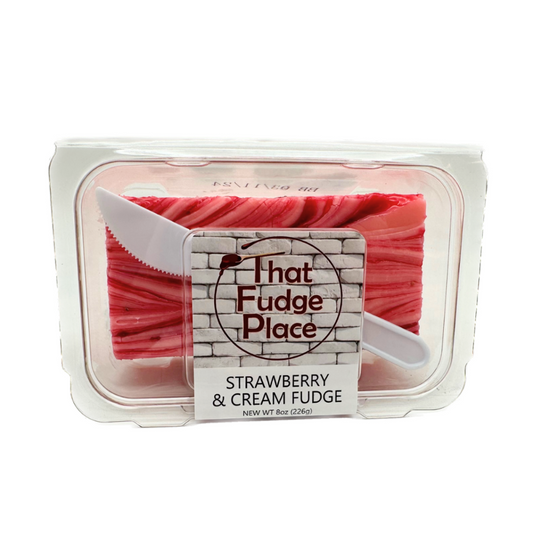 That Fudge Place Strawberry & Cream Fudge 8oz - 12ct