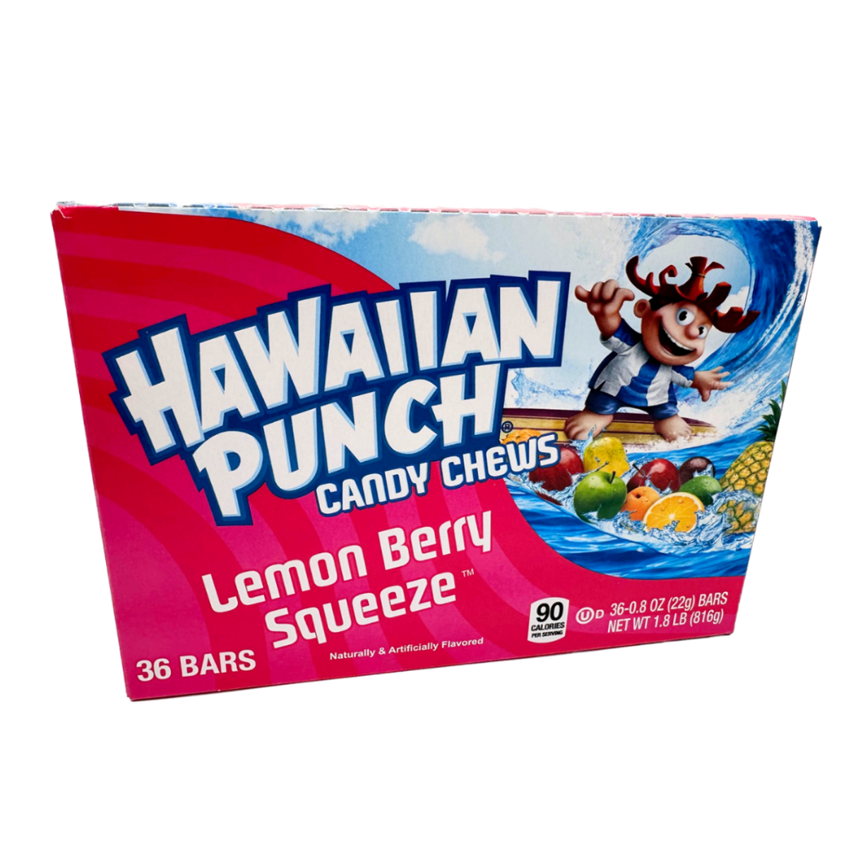 Hawaiian Punch Lemon Berry Squeeze Candy Chews 0.8oz - 36ct