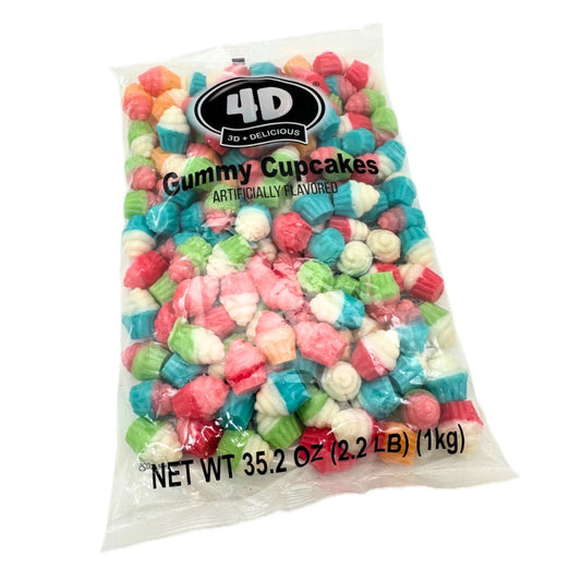 Amos 4D Gummy Cupcakes 2.2lbs - 6ct