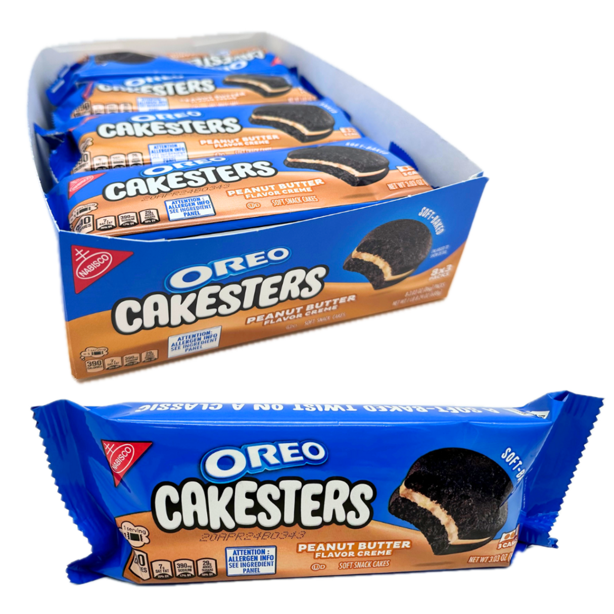 OREO Cakesters Peanut Butter  3.03oz - 8ct
