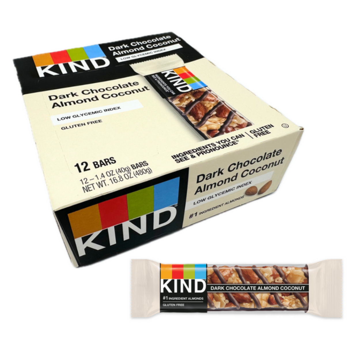 KIND Dark Chocolate Almond Coconut Bar 1.4oz - 12ct