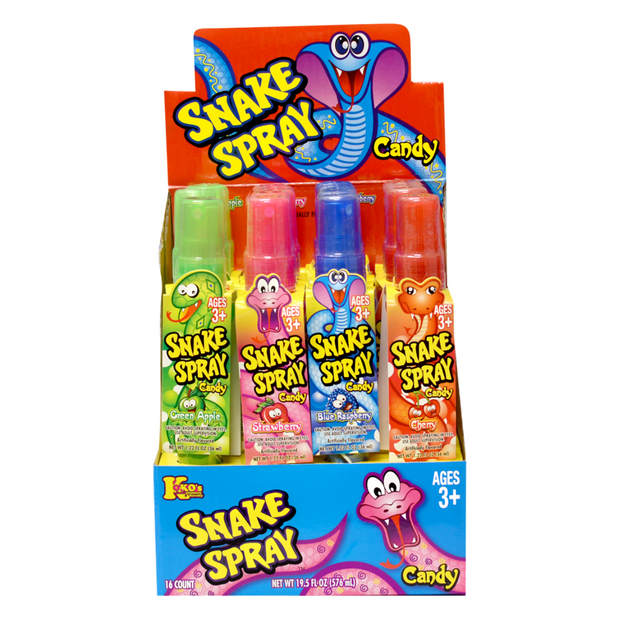 Koko's Snake Spray Candy 36ml - 12ct