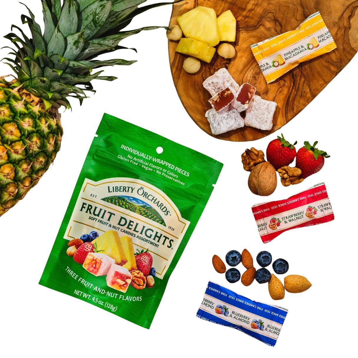 Liberty Orchards Fruit Delights Peg Bag 4.5oz - 9ct