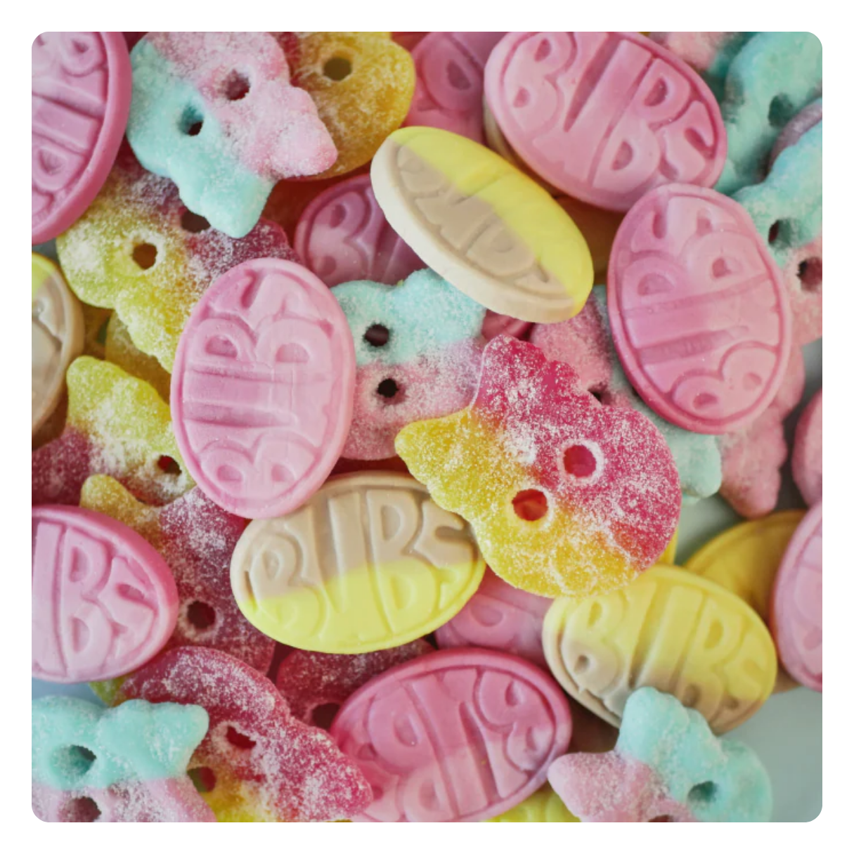 BUBS Sweet Banana Toffee Ovals Foam Candy 5.5oz - 8ct