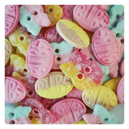 BUBS Sweet Banana Toffee Ovals Foam Candy 5.5oz - 8ct