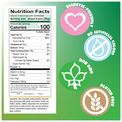 Zolli Dark Chocolate Caramelz 3oz - 24ct