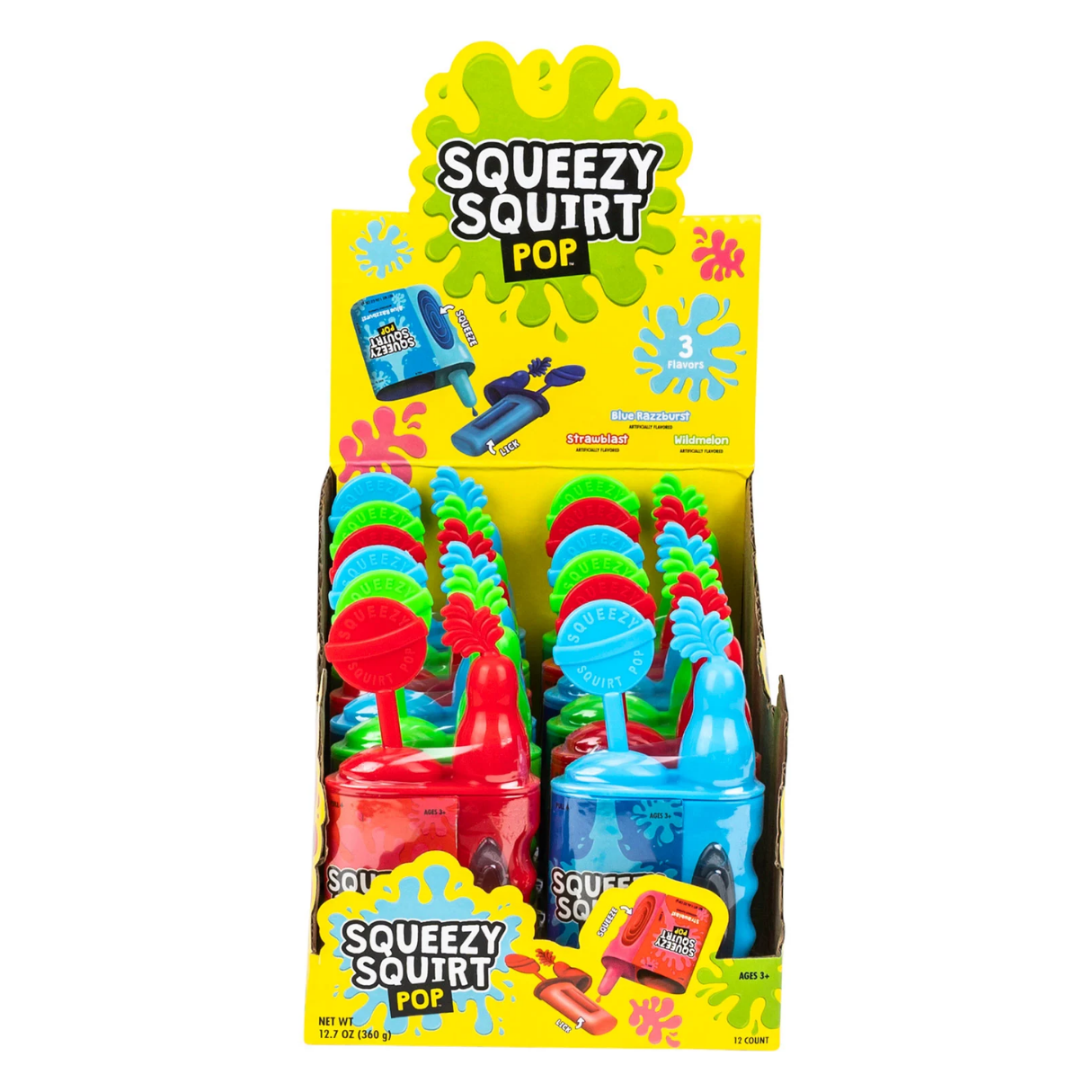 Koko's Squeezy Squirt Pop Candy 1.06oz - 12ct