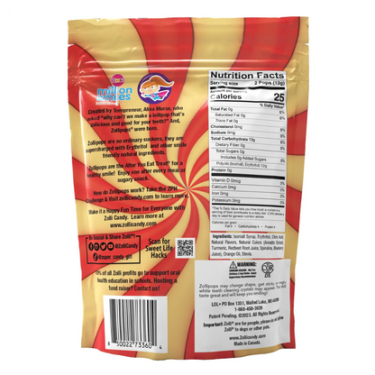 Zollipops Mango & Strawberry Swirl 5.2oz - 24ct