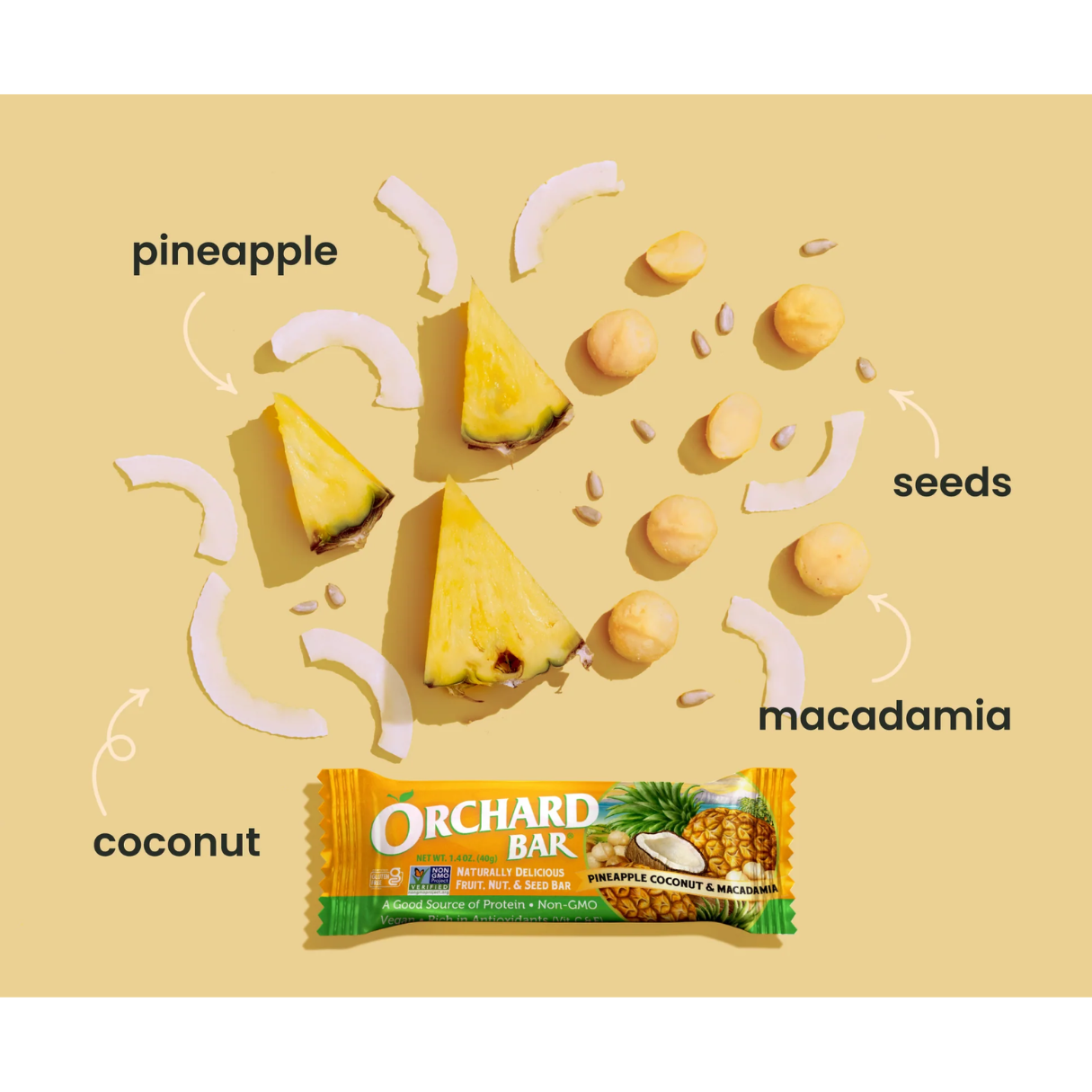 Liberty Orchards Pineapple Coconut & Macadamia Carton 1.4oz - 9/12ct