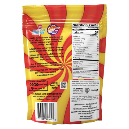 Zollipops Cherry & Pineapple Swirl 5.2 oz - 24ct