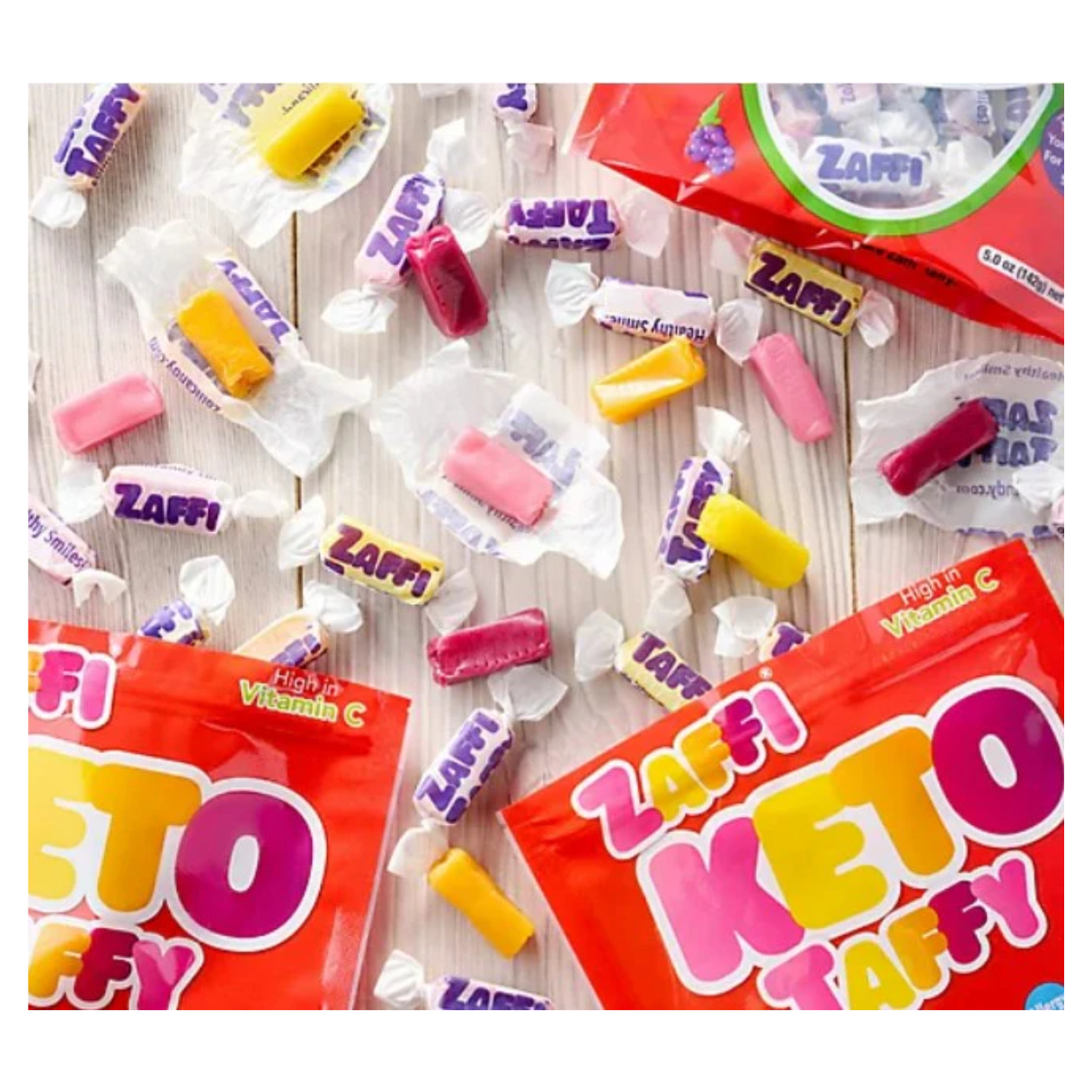 Zaffi Keto Taffy Assorted 5oz - 24ct