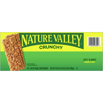 Nature Valley Crunchy Granola Bars Oats 'n Honey 1.5oz -  28ct