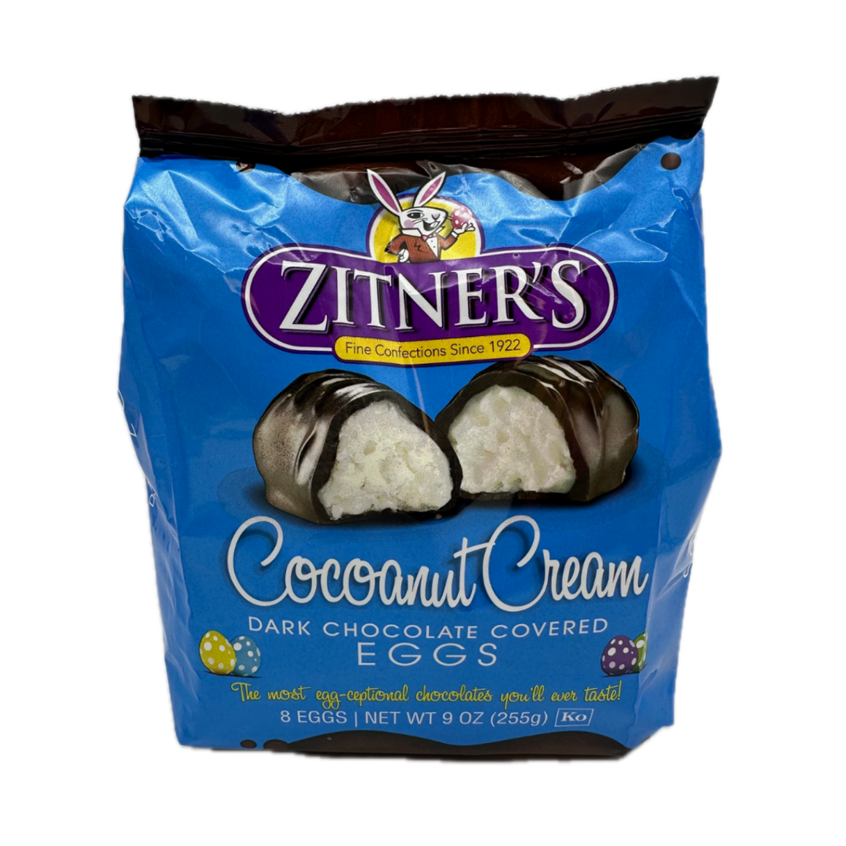 Zitner's Cocoanut Cream Dark Chocolate Eggs 9oz - 6ct