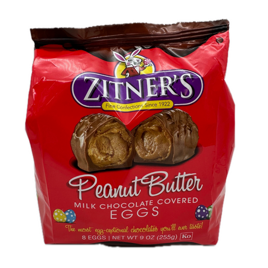 Zitner's Peanut Butter Milk Chocolate Eggs  9oz - 6ct