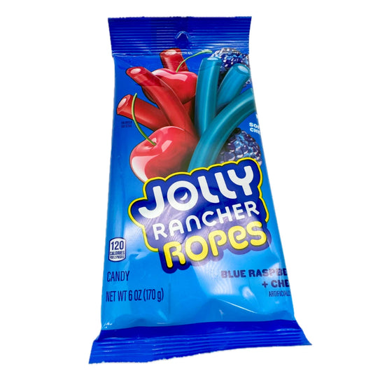 Jolly Rancher Blue Raspberry + Cherry Ropes 6oz - 12ct