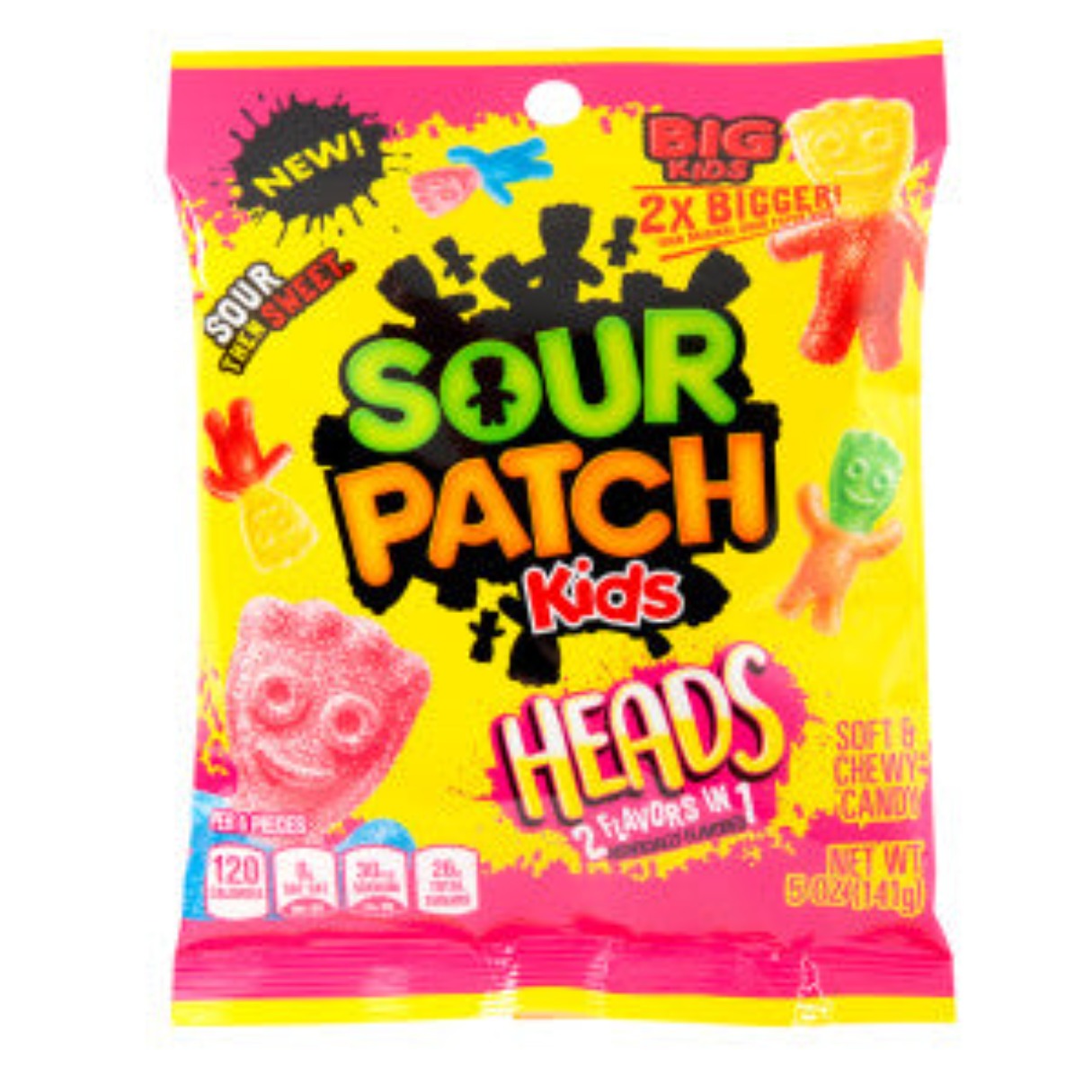 Sour Patch Kids Heads Bag 5oz - 12ct