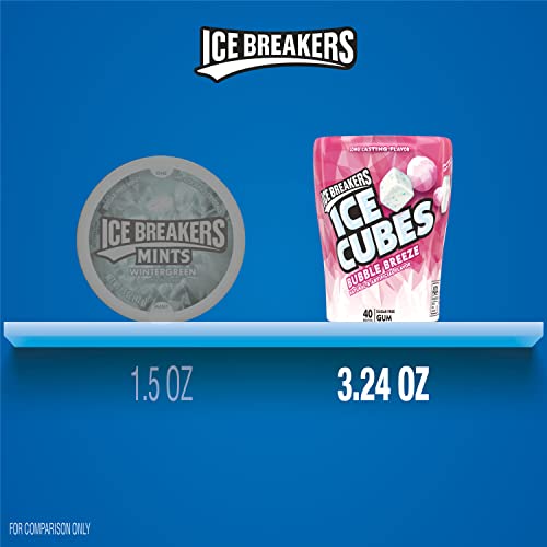 Ice Breakers Ice Cubes Bubble Breeze Sugarfree Gum 3.24oz - 6ct