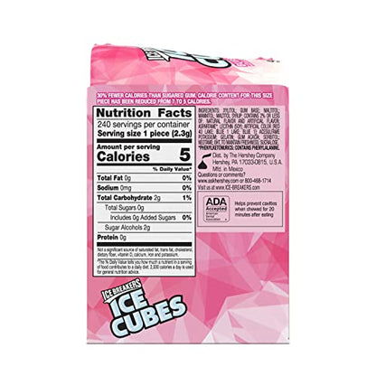 Ice Breakers Ice Cubes Bubble Breeze Sugarfree Gum 3.24oz - 6ct