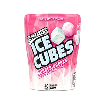 Ice Breakers Ice Cubes Bubble Breeze Sugarfree Gum 3.24oz - 6ct