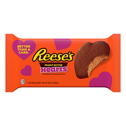 Reese's 2 Pack Large Peanut Butter Hearts - 1lb