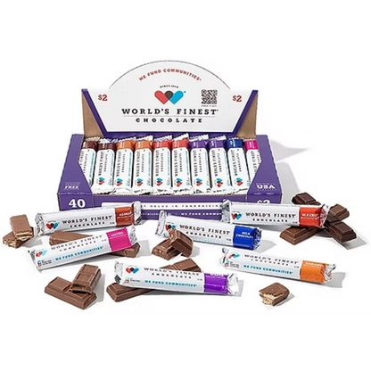 World's Finest Assorted Chocolate Bars  1.3oz - 40ct