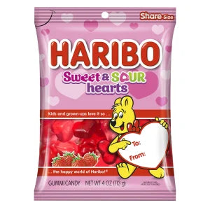 Haribo Sweet & Sour Hearts 4oz - 12ct