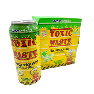 Toxic Waste Sociable Sour Apple Energy Drink 16oz - 4ct